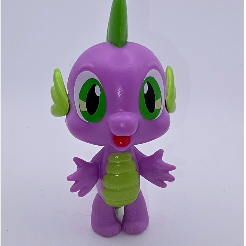 Hasbro My Little Pony Spike Dragon Figurine 3.5in Purple Green Fair 2017 Toy